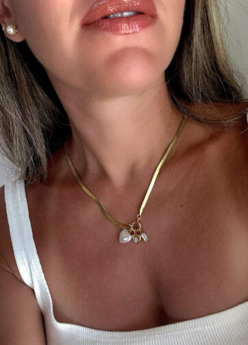 Pearl and Love Necklace