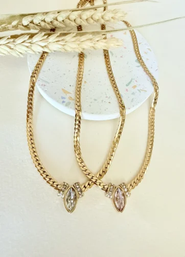 Herringbone Crystal Collar