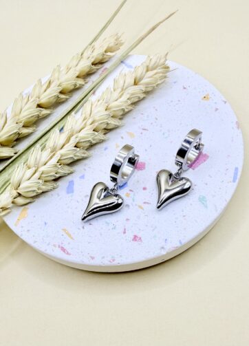 Heart Drop Earrings