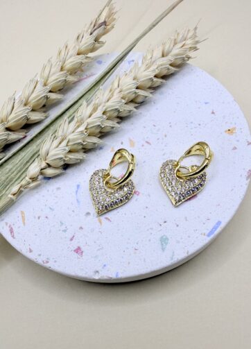 Radiant Heart Drop Earrings
