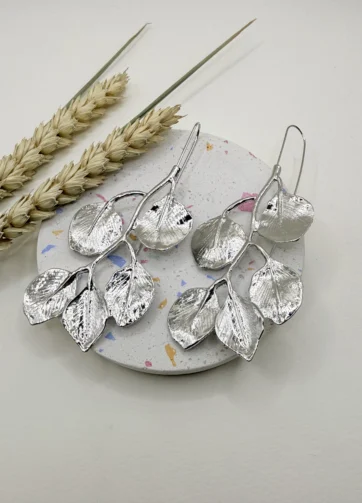 Silver Leaves Earrings