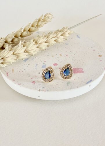 Sapphire Drop Studs