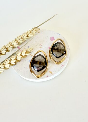 Smoky Stone Earrings